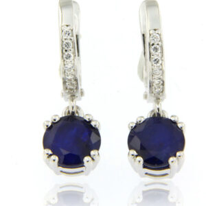 Blue Sapphire Earrings