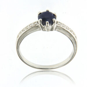 Blue Sapphire 6mm Ring