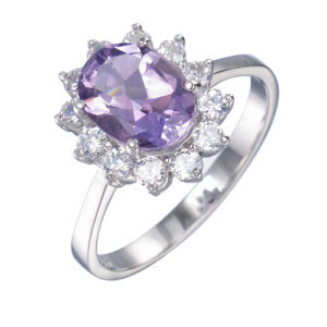 Amethyst Lady Di Ring