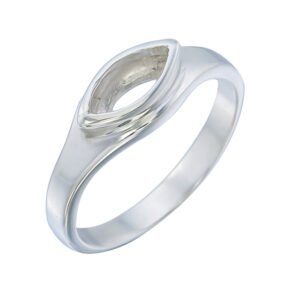 Marquise Sterling Silver Ring Mount
