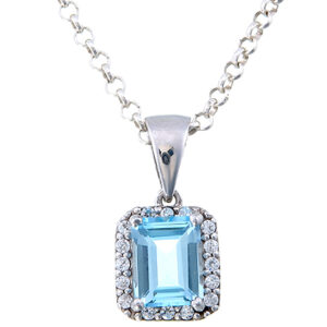 Blue Topaz Pendant
