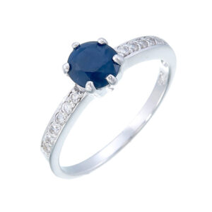 Blue Sapphire 6mm Ring