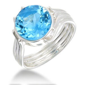 Swiss Blue Topaz Ring