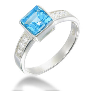 Swiss Blue Topaz Ring
