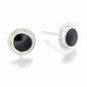 Sterling Silver Studs 7 mm Round Beaded