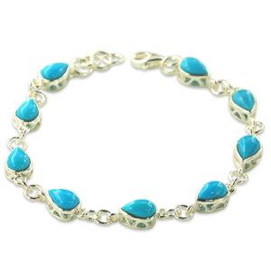 Pear Shape Turquoise Bracelet