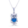 Turquoise Owl Pendant