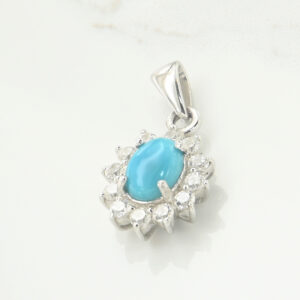 Turquoise CZ Pendant