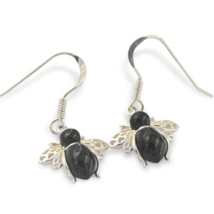 Onyx Bee Earrings
