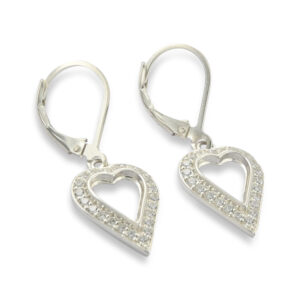 Heart CZ Earrings Setting