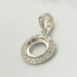 Pendant Round CZ setting