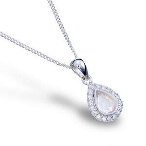 Pear CZ Pendant Setting