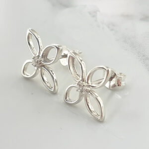 One Petal Stud Earring Setting