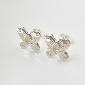 Butterfly Stud Earring Setting