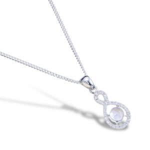 Pendant Setting with CZ Closed Back