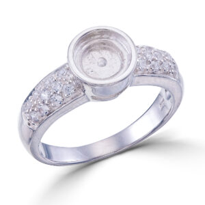 Round CZ ring setting CB