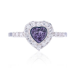 Heart ring setting CZ CB