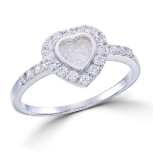 Heart ring setting CZ CB