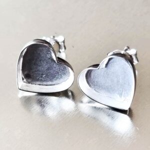 Heart studs 10x10 mm