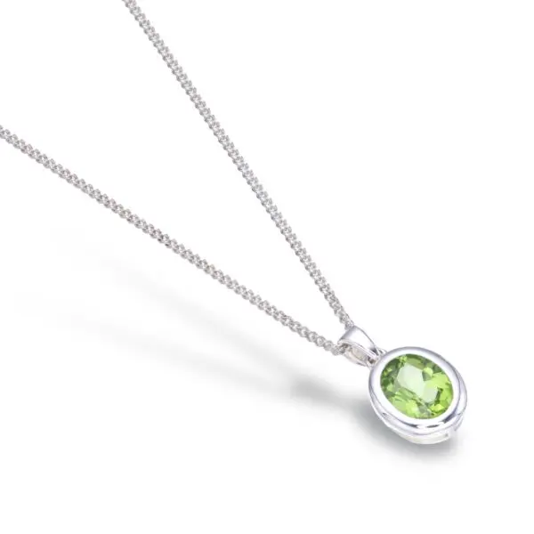 Peridot Oval Pendant