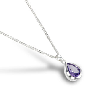 Amethyst Pear Pendant