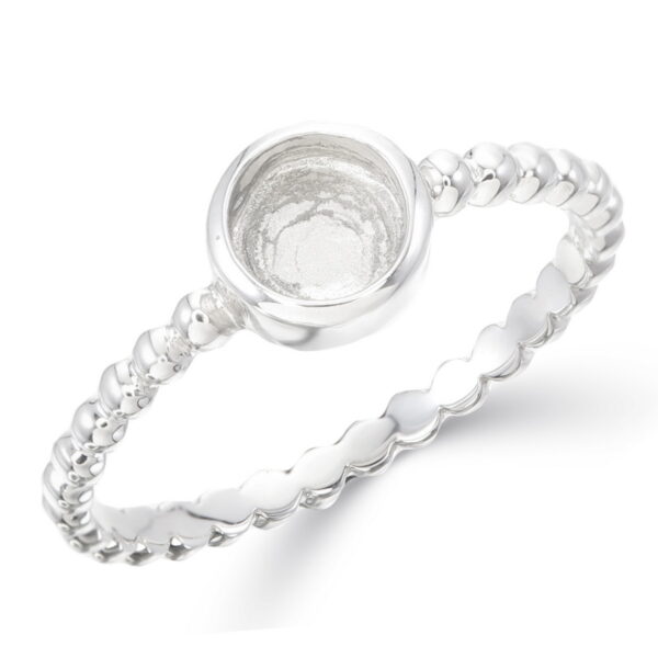 Round Beaded Ring 5mm Setting