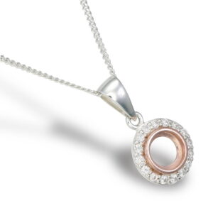 Round 925 and 14K Pendant