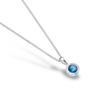 London Blue Topaz Round Pedant