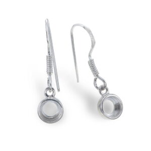 Round earrings setting